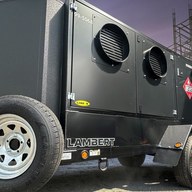 Chaufferette à combustion indirecte sur remorque Flagro FVO-1100TR